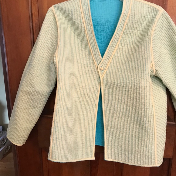 April Cornell Tops - Reversible quilted spring jacket by April Cornell
